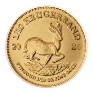 Золота монета Krugerrand 1/10 унції (3,39 г) — Ваша перша інвестиція 2026 року
