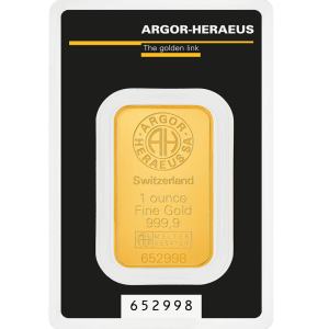 Золотий злиток Argor-Heraeus 1 унція (31,1г)