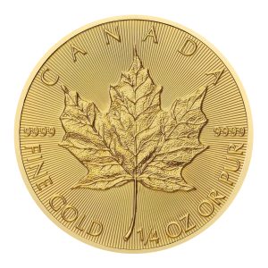 Золота монета Maple Leaf 1/4 унції (7,77 г) — Еталон безпеки та якості 2026 року
