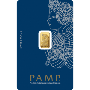 Золотий злиток PAMP Lady Fortuna™ — 1 грам чистого золота 999.9 (Швейцарія)